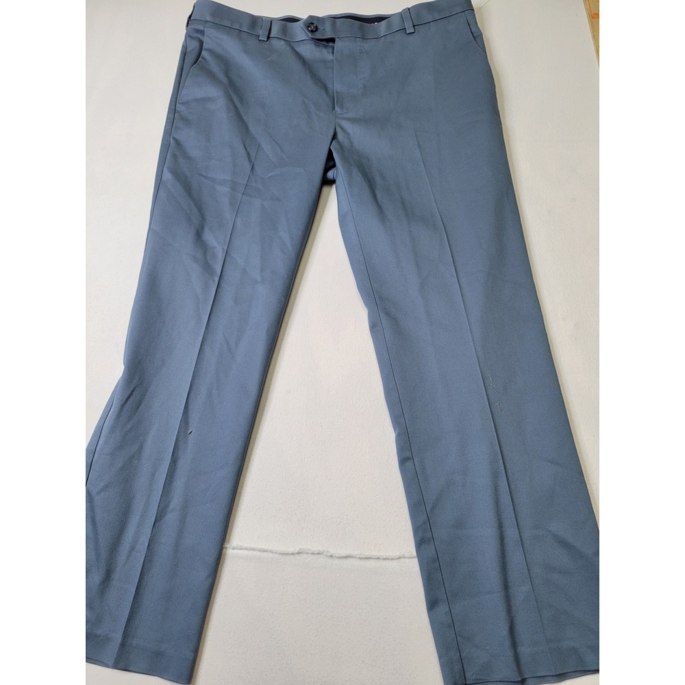 Roundtree & Yorke Travel Smart Blue CoreComfort Waistband Pants 38x29 2922